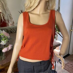 NWT Ladies rust colored cropped tank